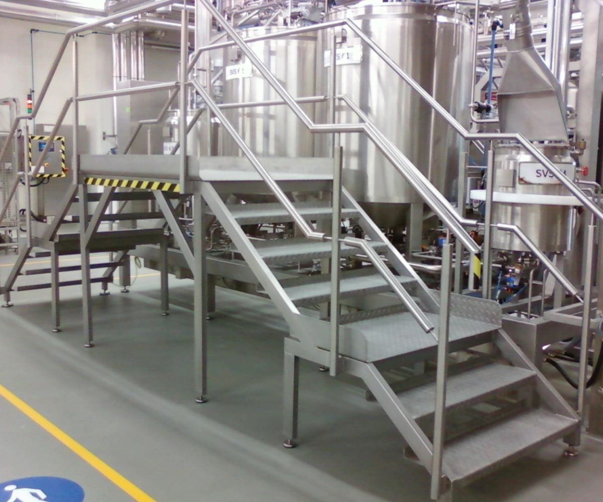 Podesty technologiczne i stalowe platformy robocze